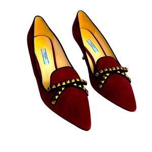 Prada burgundy heels